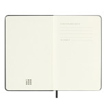 Kalendarz tygodniowy horyzontalny MOLESKINE 2025, 12M, P, twarda oprawa, 9x14cm, czarny
