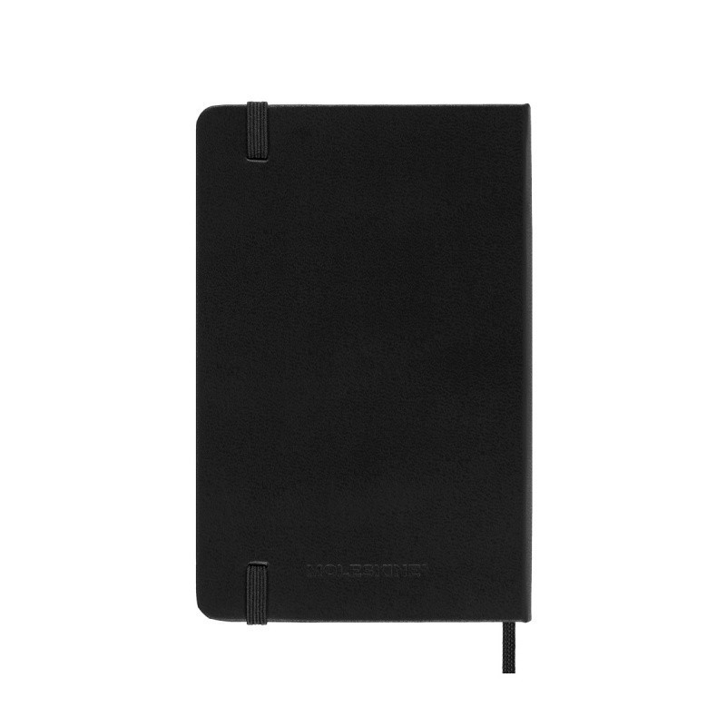 Kalendarz tygodniowy horyzontalny MOLESKINE 2025, 12M, P, twarda oprawa, 9x14cm, czarny