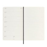 Kalendarz tygodniowy MOLESKINE 2024/25, 18M, L, miękka oprawa, 13x21cm, czarny