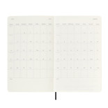 Kalendarz tygodniowy MOLESKINE 2024/25, 18M, L, miękka oprawa, 13x21cm, czarny