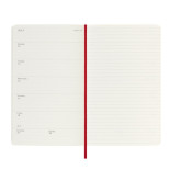 Kalendarz tygodniowy MOLESKINE 2024/25, 18M, L, miękka oprawa, 13x21cm, scarlet red