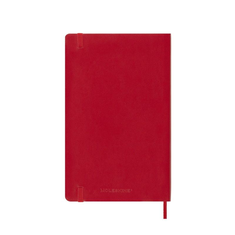 Kalendarz tygodniowy MOLESKINE 2024/25, 18M, L, miękka oprawa, 13x21cm, scarlet red