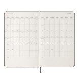 Kalendarz tygodniowy MOLESKINE 2024/25, 18M, L, twarda oprawa, 13x21cm, czarny