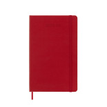 Kalendarz tygodniowy MOLESKINE 2024/25, 18M, L, twarda oprawa, 13x21cm, scarlet red