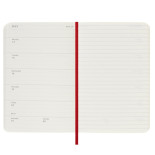 Kalendarz tygodniowy MOLESKINE 2024/25, 18M, P, miękka oprawa, 9x14cm, scarlet red