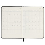 Kalendarz tygodniowy MOLESKINE 2024/25, 18M, P, twarda oprawa, 9x14cm, czarny