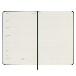 Kalendarz tygodniowy MOLESKINE 2024/25, 18M, P, twarda oprawa, 9x14cm, sapphire blue