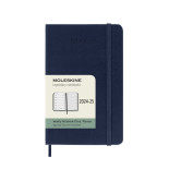 Kalendarz tygodniowy MOLESKINE 2024/25, 18M, P, twarda oprawa, 9x14cm, sapphire blue