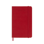 Kalendarz tygodniowy MOLESKINE 2024/25, 18M, P, twarda oprawa, 9x14cm, scarlet red