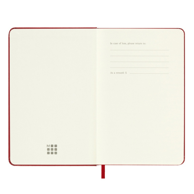 Kalendarz tygodniowy MOLESKINE 2024/25, 18M, P, twarda oprawa, 9x14cm, scarlet red