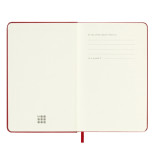 Kalendarz tygodniowy MOLESKINE 2024/25, 18M, P, twarda oprawa, 9x14cm, scarlet red