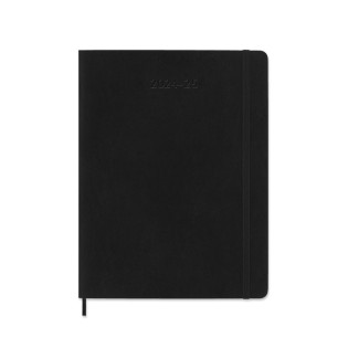 Kalendarz tygodniowy MOLESKINE 2024/25, 18M, XL, miękka oprawa, 19x25cm, czarny