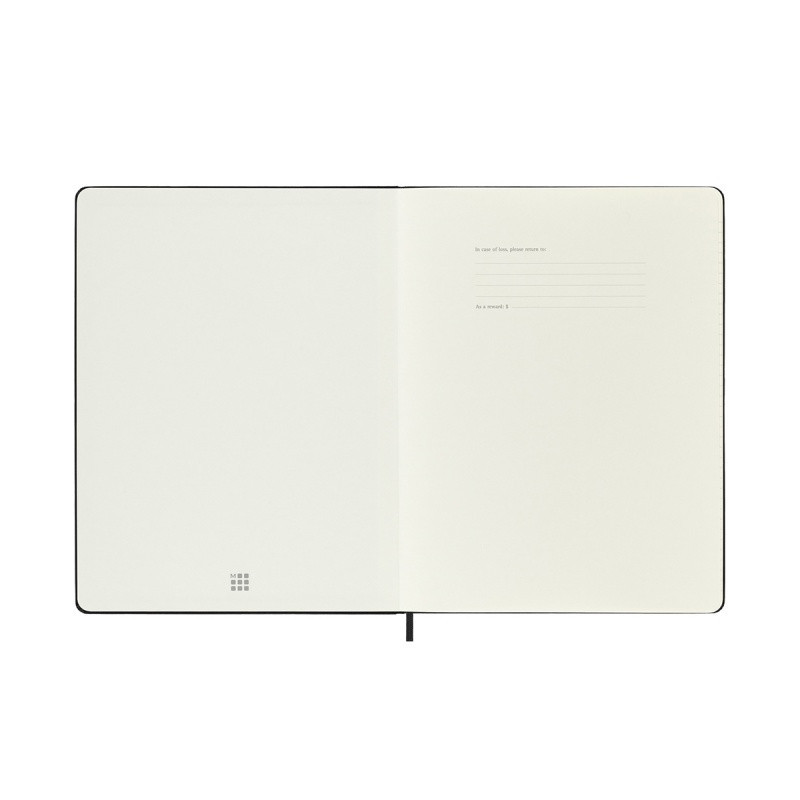 Kalendarz tygodniowy MOLESKINE 2024/25, 18M, XL, twarda oprawa, 19x25cm, czarny