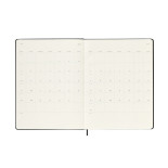 Kalendarz tygodniowy MOLESKINE 2024/25, 18M, XL, twarda oprawa, 19x25cm, czarny
