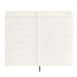 Kalendarz tygodniowy MOLESKINE 2025, 12M, L, miękka oprawa, 13x21cm, myrtle green