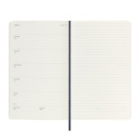 Kalendarz tygodniowy MOLESKINE 2025, 12M, L, miękka oprawa, 13x21cm, sapphire blue