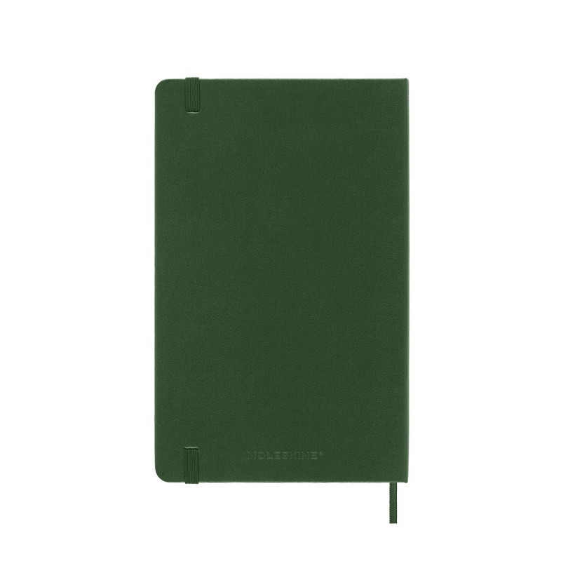Kalendarz tygodniowy MOLESKINE 2025, 12M, L, twarda oprawa, 13x21cm, myrtle green