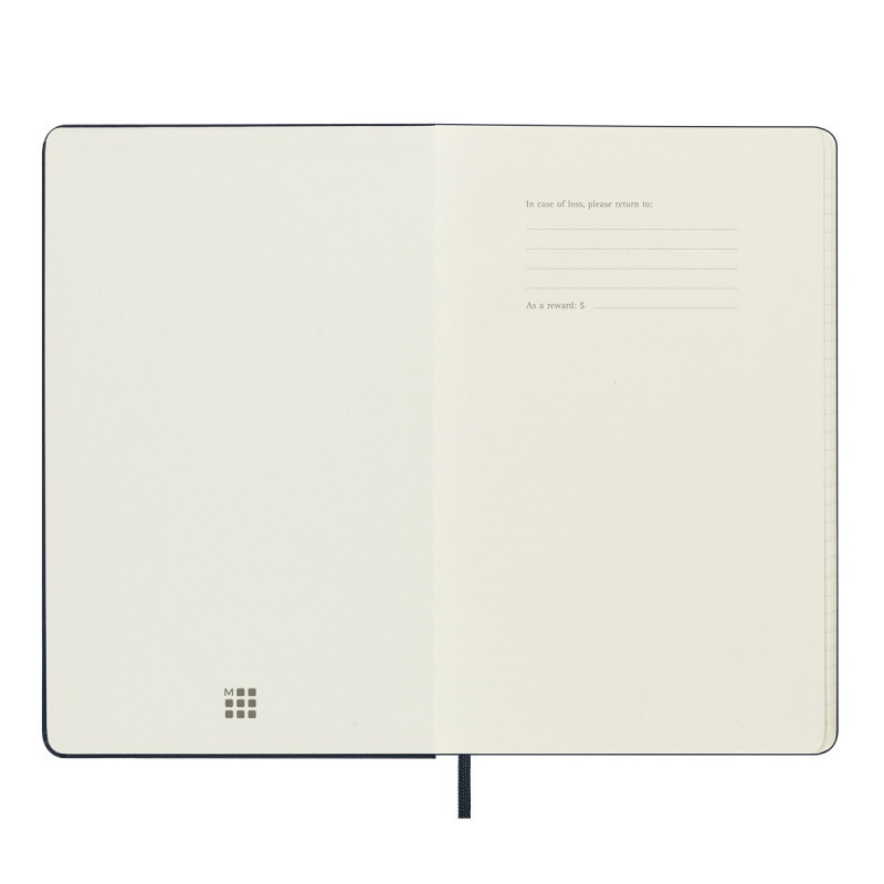 Kalendarz tygodniowy MOLESKINE 2025, 12M, L, twarda oprawa, 13x21cm, sapphire blue