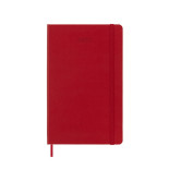 Kalendarz tygodniowy MOLESKINE 2025, 12M, L, twarda oprawa, 13x21cm, scarlet red