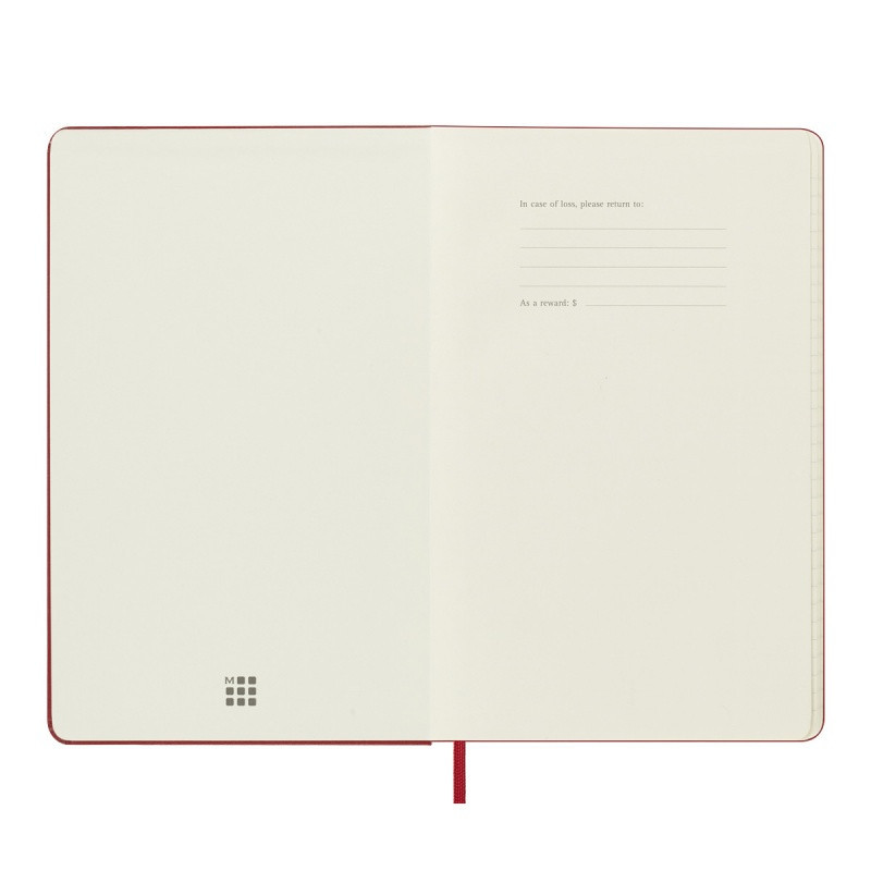 Kalendarz tygodniowy MOLESKINE 2025, 12M, L, twarda oprawa, 13x21cm, scarlet red