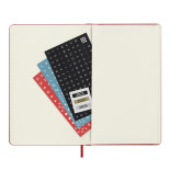 Kalendarz tygodniowy MOLESKINE 2025, 12M, L, twarda oprawa, 13x21cm, scarlet red