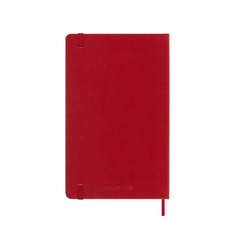 Kalendarz tygodniowy MOLESKINE 2025, 12M, L, twarda oprawa, 13x21cm, scarlet red
