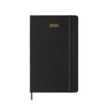 Kalendarz tygodniowy MOLESKINE 2025, L, synt. skóra węża, edycja limitowana, 13x21cm, w pudełku, czarny