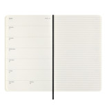 Kalendarz tygodniowy MOLESKINE 2025, L, synt. skóra węża, edycja limitowana, 13x21cm, w pudełku, czarny