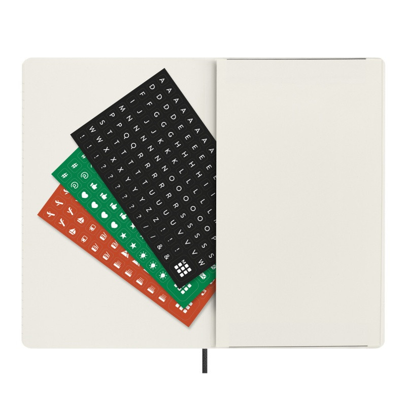 Kalendarz tygodniowy MOLESKINE 2025, L, synt. skóra węża, edycja limitowana, 13x21cm, w pudełku, czarny