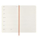 Kalendarz tygodniowy MOLESKINE 2025, L, synt. skóra węża, edycja limitowana, 13x21cm, w pudełku, pomarańczowy