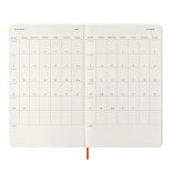 Kalendarz tygodniowy MOLESKINE 2025, L, synt. skóra węża, edycja limitowana, 13x21cm, w pudełku, pomarańczowy