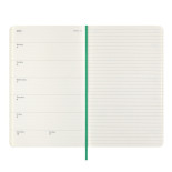 Kalendarz tygodniowy MOLESKINE 2025, L, synt. skóra węża, edycja limitowana, 13x21cm, w pudełku, zielony