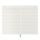 Kalendarz tygodniowy MOLESKINE 2025, L, synt. skóra węża, edycja limitowana, 13x21cm, w pudełku, zielony