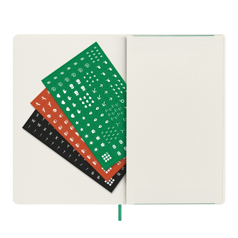 Kalendarz tygodniowy MOLESKINE 2025, L, synt. skóra węża, edycja limitowana, 13x21cm, w pudełku, zielony