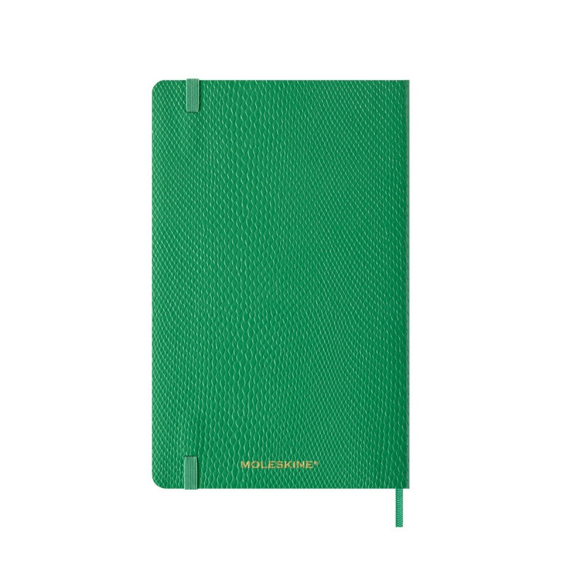 Kalendarz tygodniowy MOLESKINE 2025, L, synt. skóra węża, edycja limitowana, 13x21cm, w pudełku, zielony