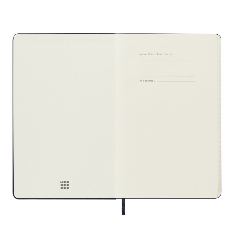 Kalendarz tygodniowy MOLESKINE 2025, 12M, L, twarda oprawa, 13x21cm, czarny