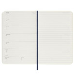 Kalendarz tygodniowy MOLESKINE 2025, 12M, P, miękka oprawa, 9x14cm, sapphire blue