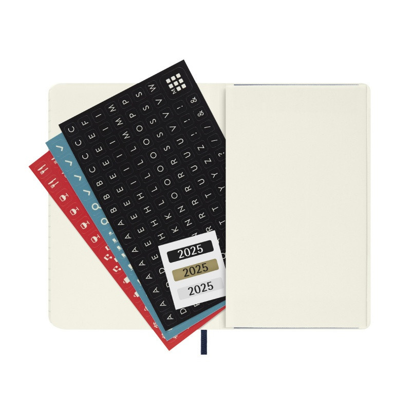 Kalendarz tygodniowy MOLESKINE 2025, 12M, P, miękka oprawa, 9x14cm, sapphire blue