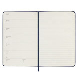 Kalendarz tygodniowy MOLESKINE 2025, 12M, P, twarda oprawa, 9x14cm, sapphire blue
