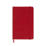 Kalendarz tygodniowy MOLESKINE 2025, 12M, P, twarda oprawa, 9x14cm, scarlet red
