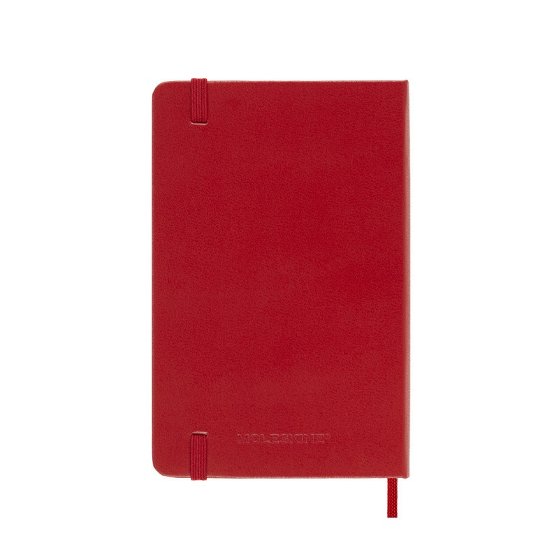 Kalendarz tygodniowy MOLESKINE 2025, 12M, P, twarda oprawa, 9x14cm, scarlet red