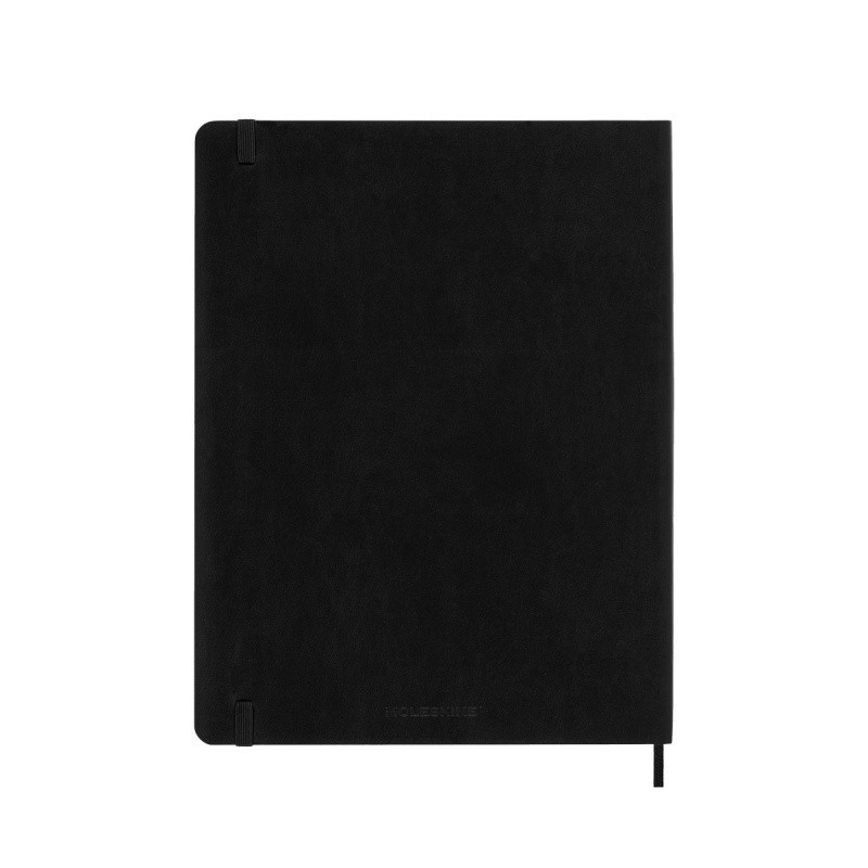 Kalendarz tygodniowy MOLESKINE 2025, 12M, XL, miękka oprawa, 19x25cm, czarny