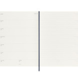 Kalendarz tygodniowy MOLESKINE 2025, 12M, XL, miękka oprawa, 19x25cm, sapphire blue