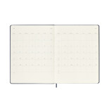 Kalendarz tygodniowy MOLESKINE 2025, 12M, XL, twarda oprawa, 19x25cm, sapphire blue