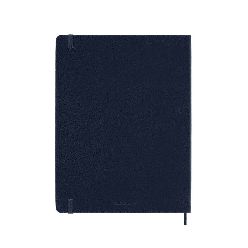 Kalendarz tygodniowy MOLESKINE 2025, 12M, XL, twarda oprawa, 19x25cm, sapphire blue