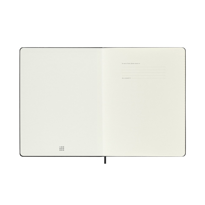 Kalendarz tygodniowy MOLESKINE 2025, 12M, XL, twarda oprawa, 19x25cm, czarny