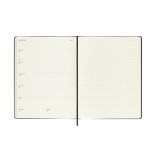 Kalendarz tygodniowy MOLESKINE 2025, 12M, XL, twarda oprawa, 19x25cm, czarny