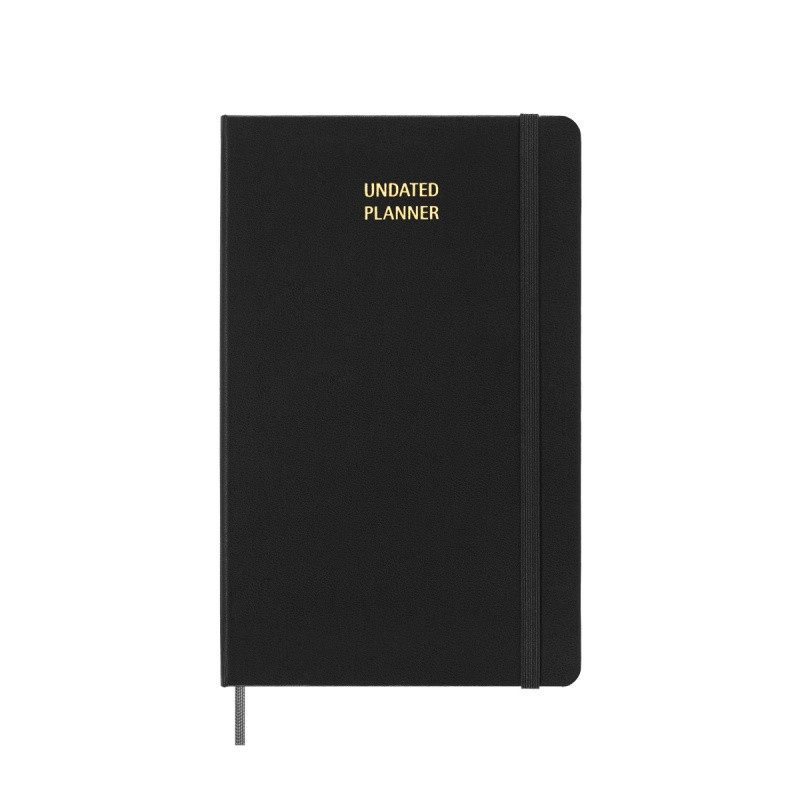 Kalendarz tygodniowy MOLESKINE bez dat, L, twarda oprawa, 13x21cm, czarny