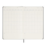 Kalendarz tygodniowy MOLESKINE bez dat, L, twarda oprawa, 13x21cm, czarny