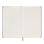 Kalendarz tygodniowy MOLESKINE bez dat, L, twarda oprawa, 13x21cm, czarny